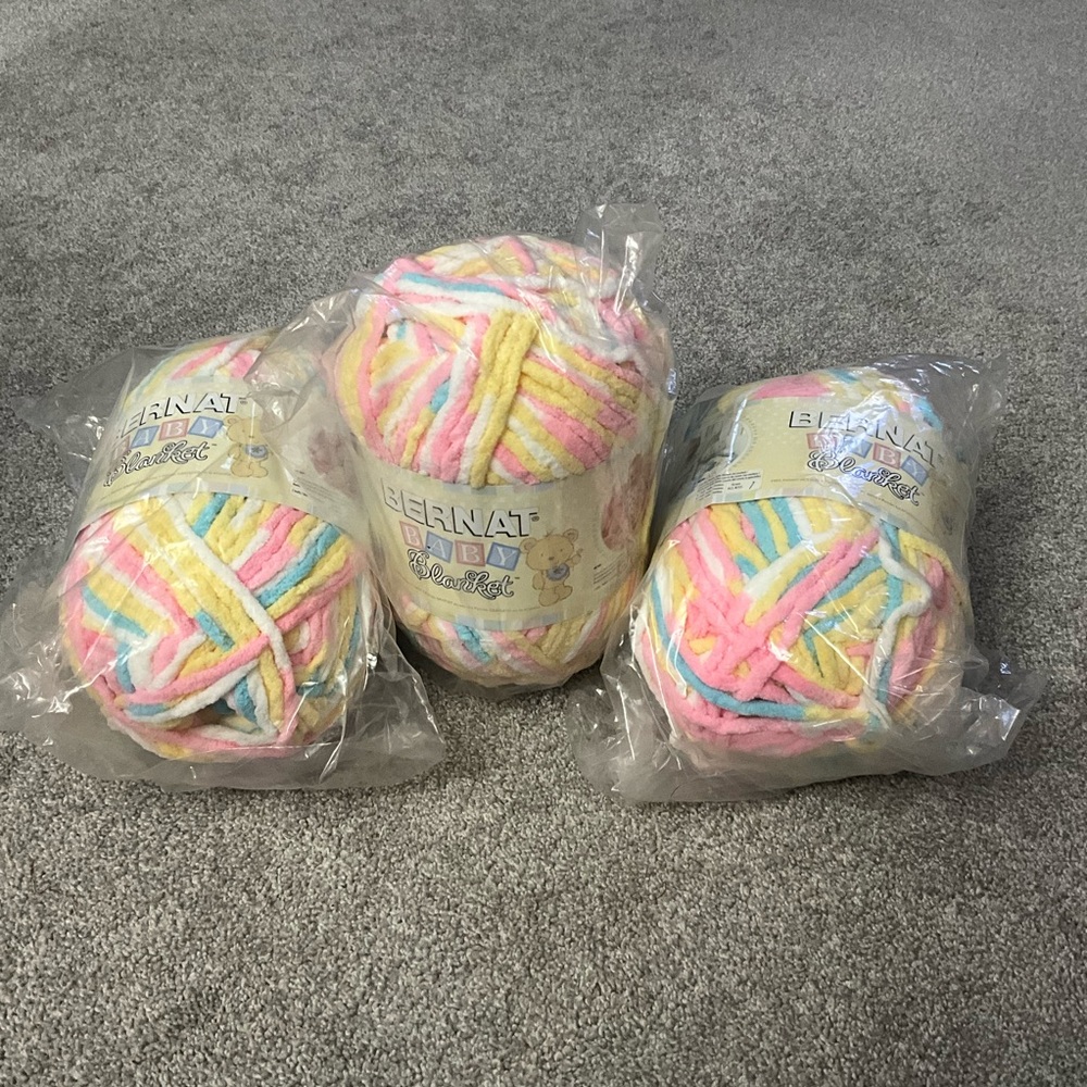 Bernat Baby Blanket Yarn - Bundle of 3